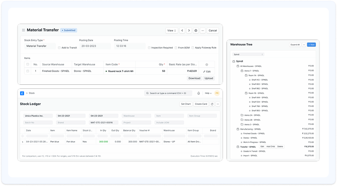 Real-time stock across every warehouse