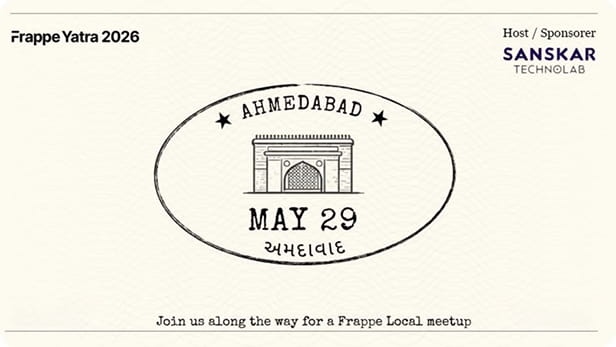 Frappe Yatra: Ahmedabad 2026