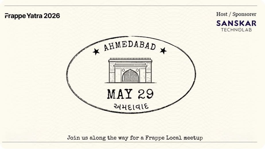 Frappe Yatra Ahmedabad 2026