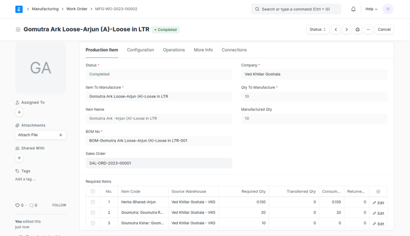 Manufacturing Module